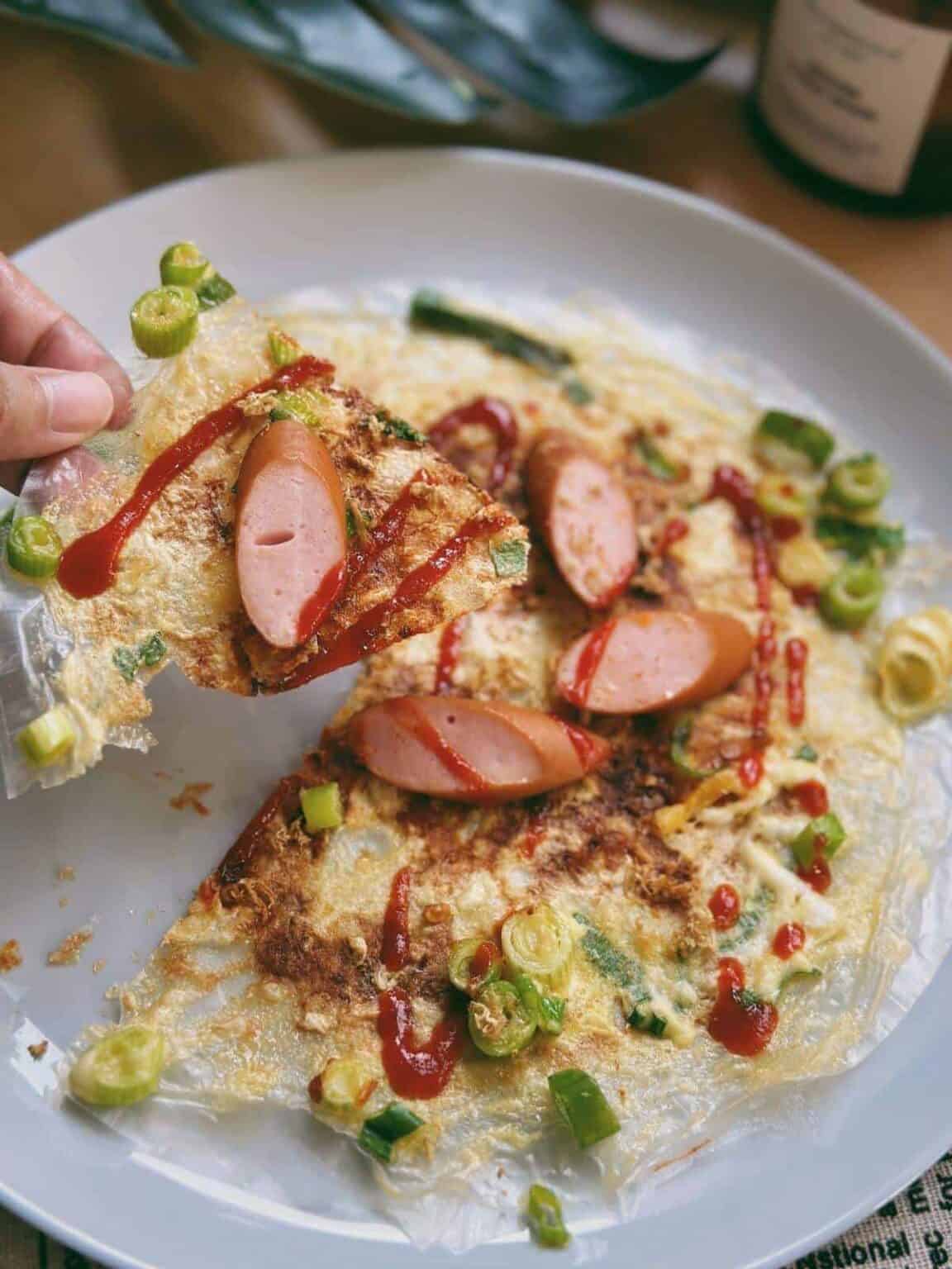 15Minute Vietnamese Pizza Recipe (Banh Trang Nuong)