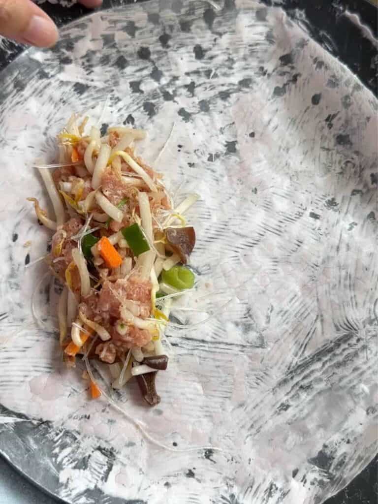 How to wrap Vietnamese Spring Rolls (Fresh & Fried) wrapping nem ran (hanoi spring rolls)