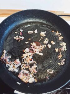 frying the shallots
