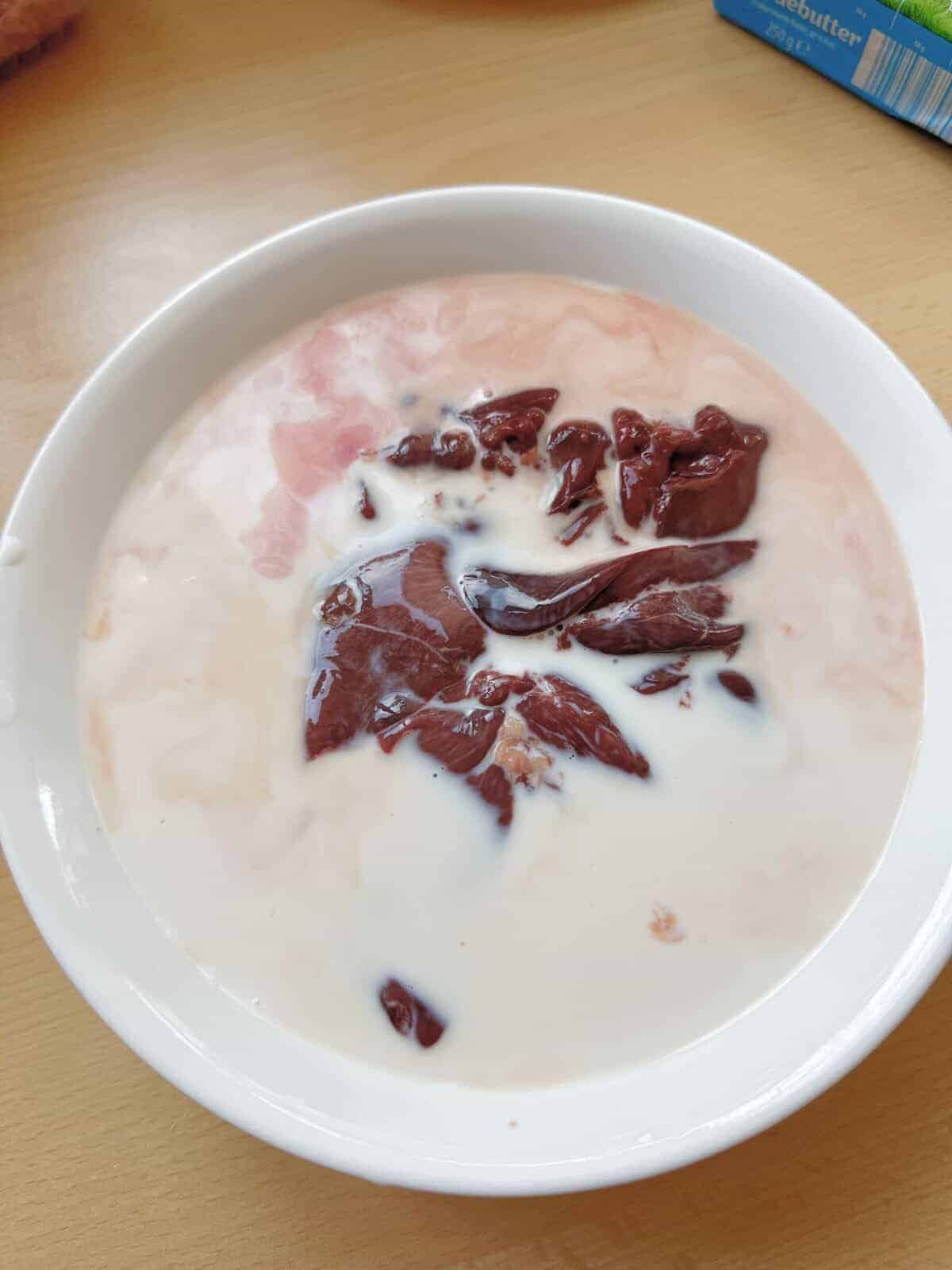 Very Best Vietnamese Liver Pâté for Banh Mi soak liver in milk