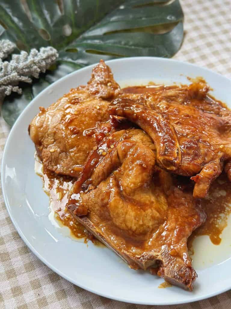 filipino Toyomansi pork chops