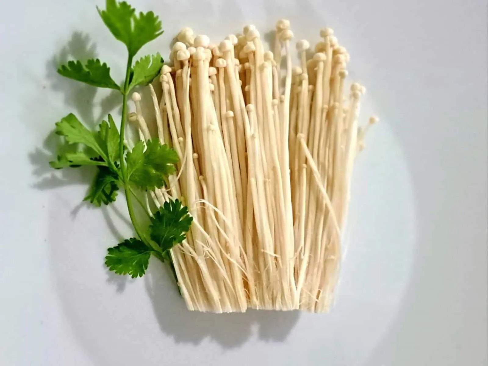 Enoki Beef Rolls Over Rice (Super Easy) Enoki mushrooms