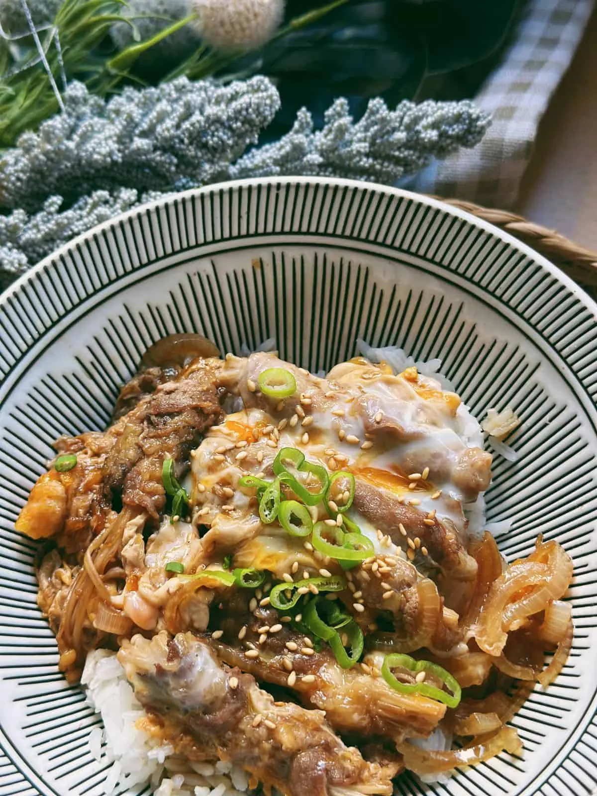 Enoki Beef Rolls Over Rice (Super Easy) Enoki Beef Rolls over rice