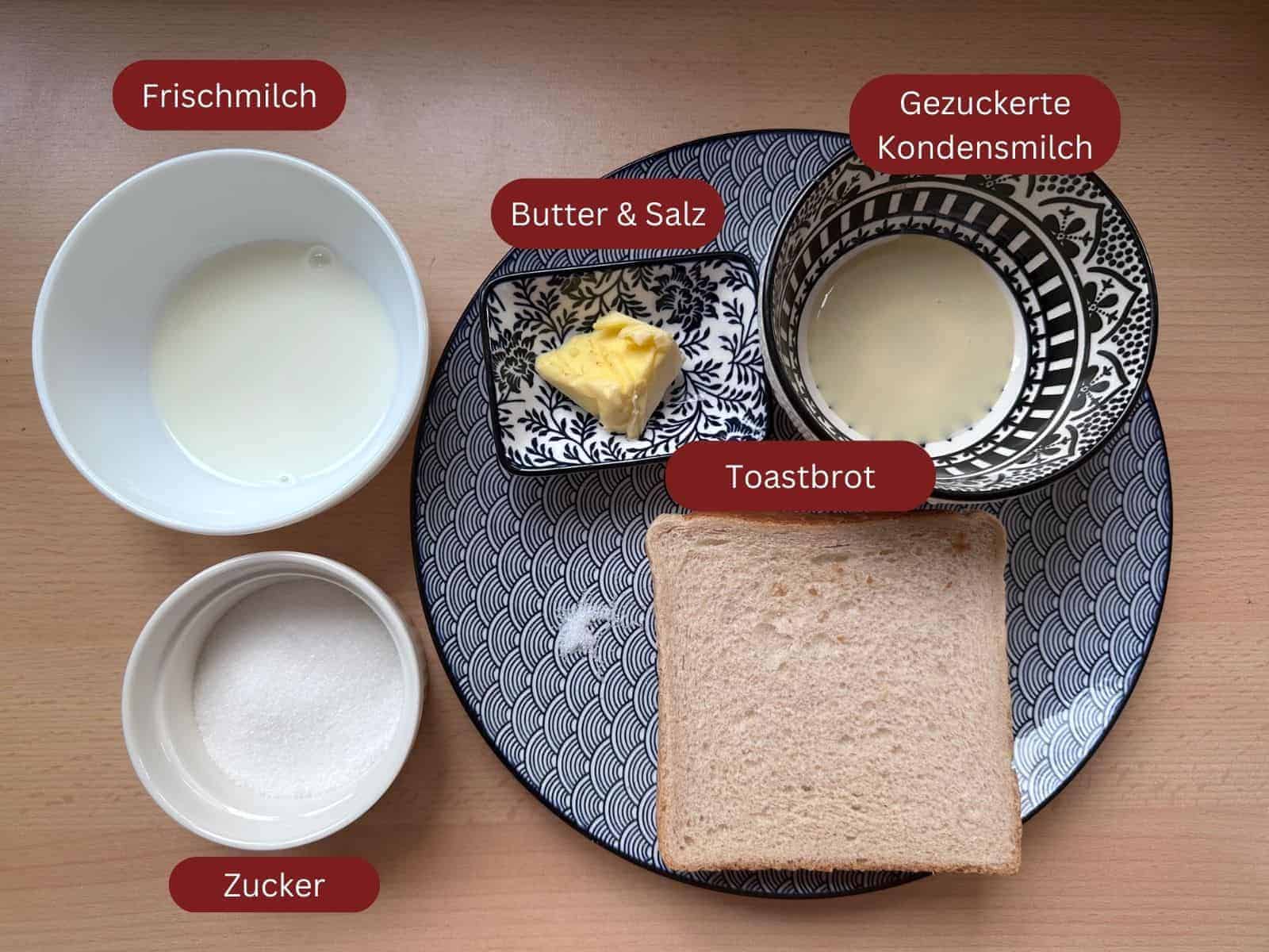 Koreanisches Karamellbrot-Popcorn (super einfach) Karamell Toastbrot Popcorn Zutaten