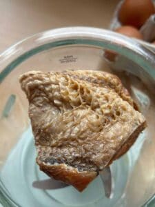 Mắm Chưng (Vietnamese Steamed Egg Meatloaf With Salted Fish) preserved snakehead fish