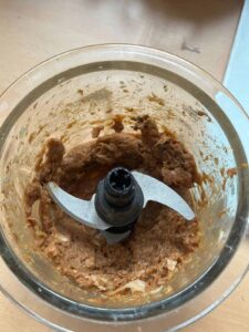 Mắm Chưng (Vietnamese Steamed Egg Meatloaf With Salted Fish) the blended mixture