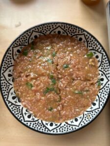 Mắm Chưng (Vietnamese Steamed Egg Meatloaf With Salted Fish) Mắm Chưng mixture in a bowl