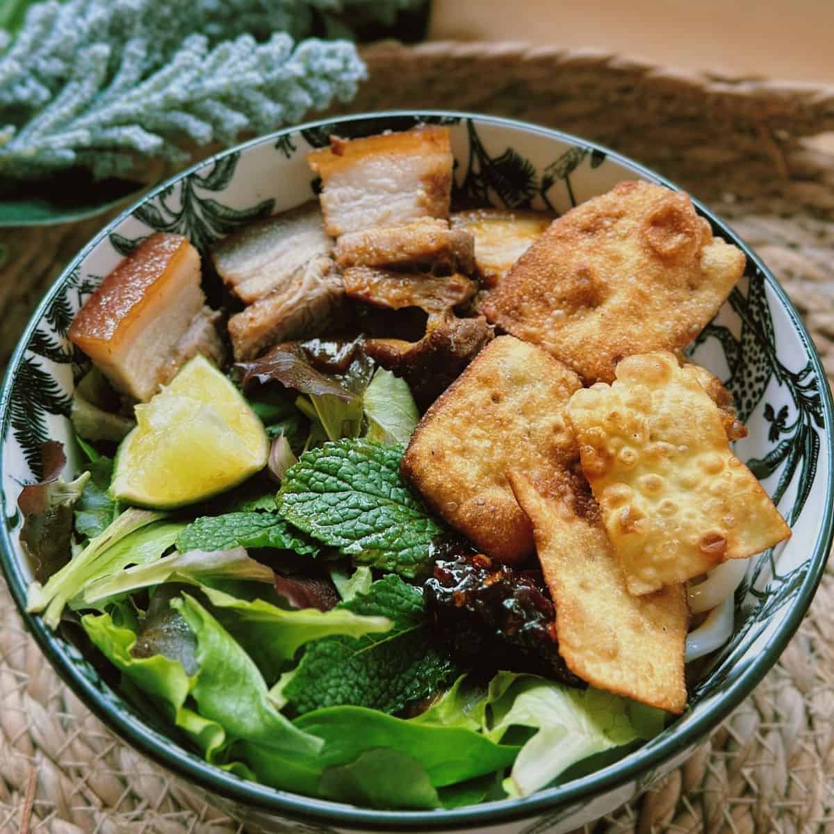 Cao Lau noodles
