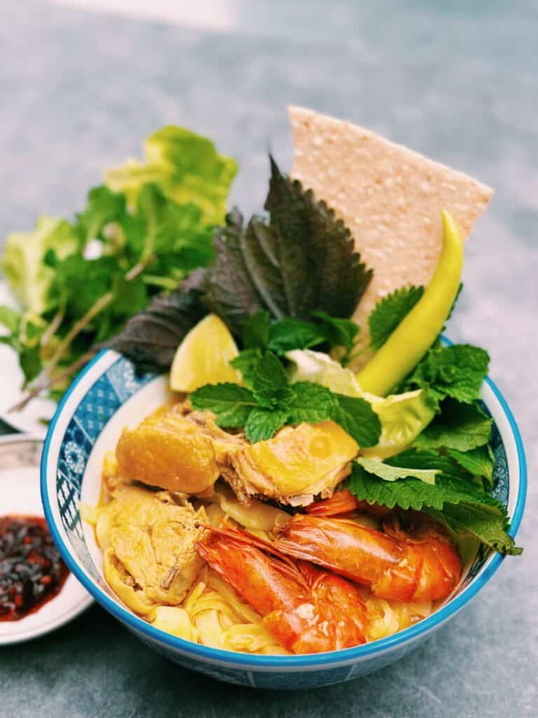 Mi Quang (Vietnamese turmeric noodles)