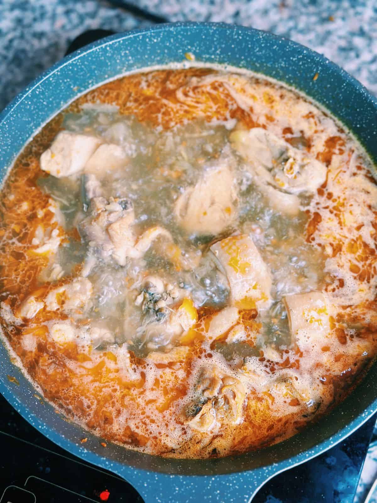 Very Authentic Mì Quảng: Central Vietnam’s Turmeric Noodles Broth for Mì Quảng
