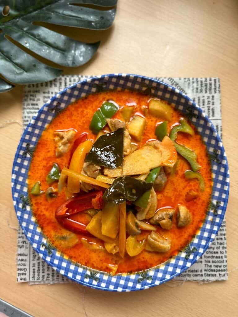 Thai Huhn rotes Curry