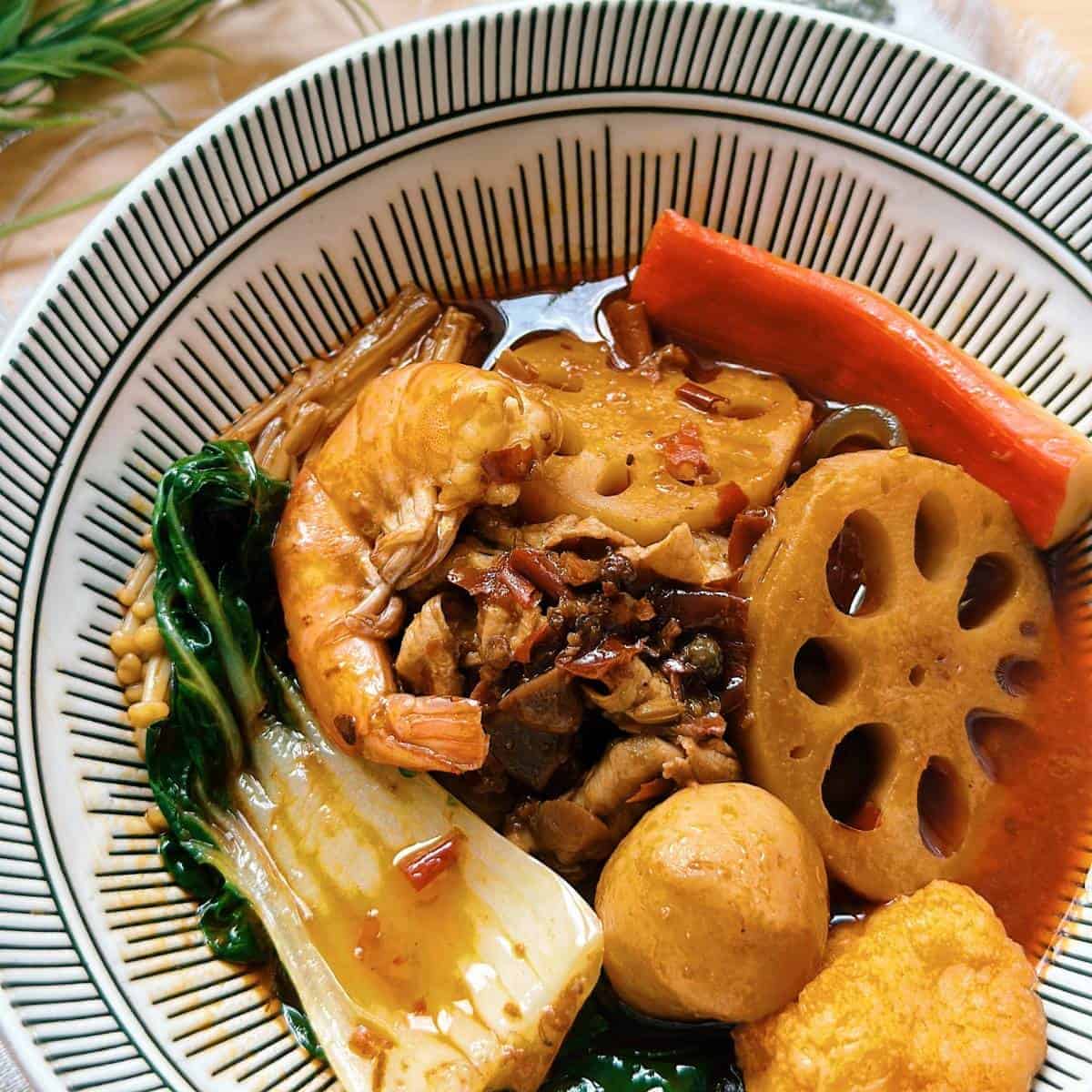 Instructions for instant pot hot pot