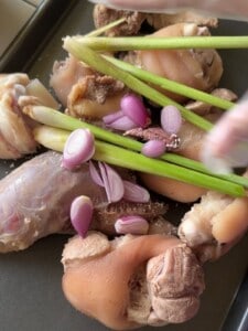 Marinate the meat.