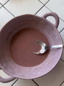 Dissolve the shrimp paste with water.