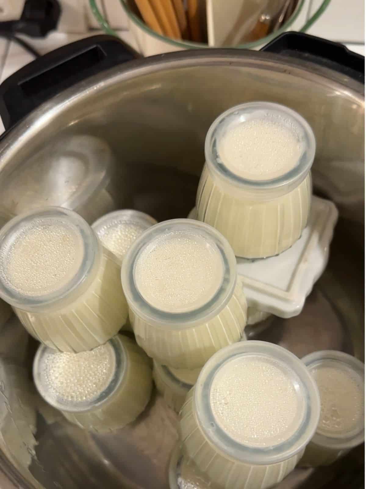 Vietnamese Yogurt (Mom's Sữa Chua / Da Ua Recipe) Incubate yogurt with Instant Pot.