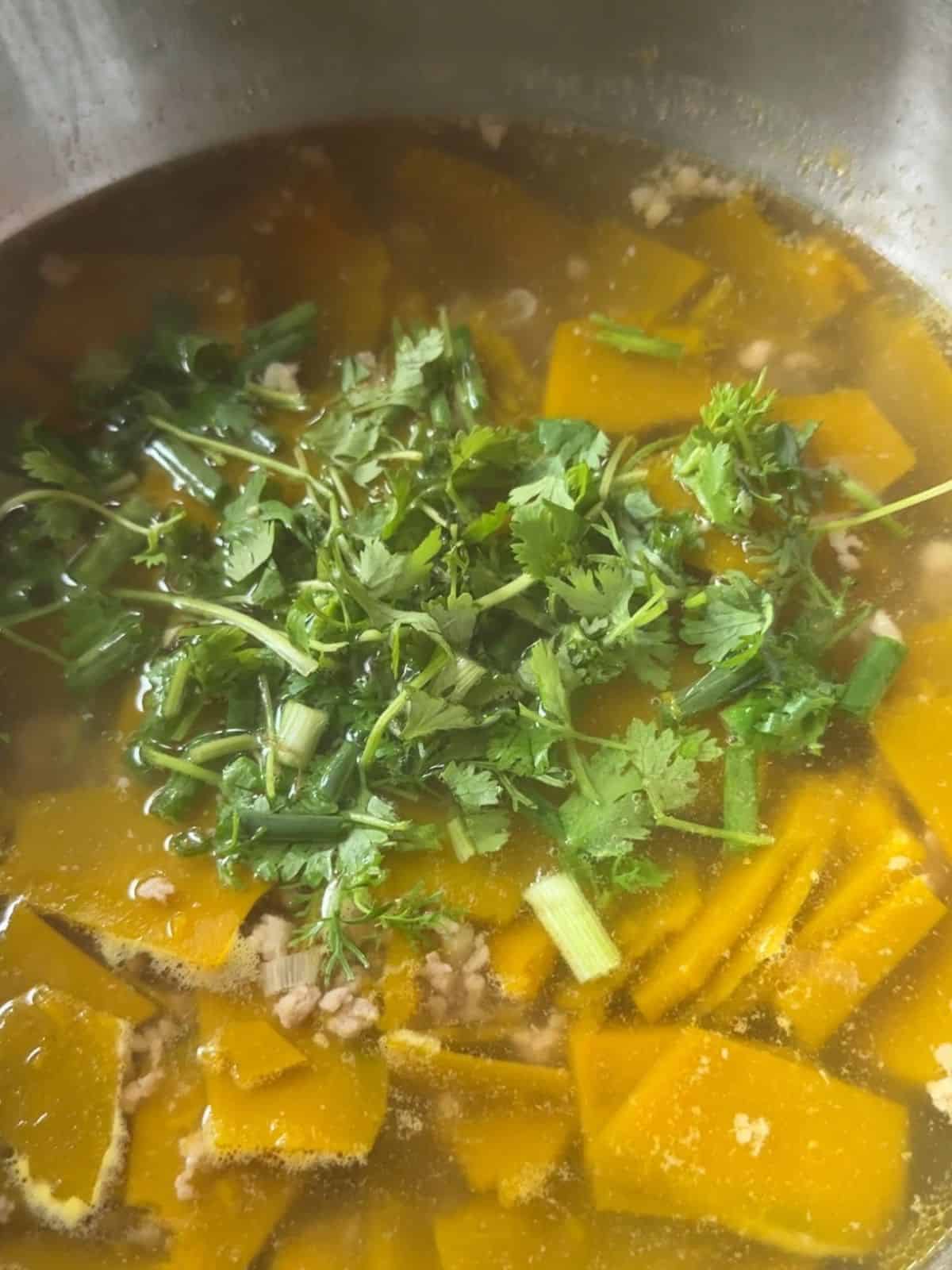 Simple Vietnamese Pumpkin Soup (Canh Bí Đỏ) Vietnamese pumpkin soup