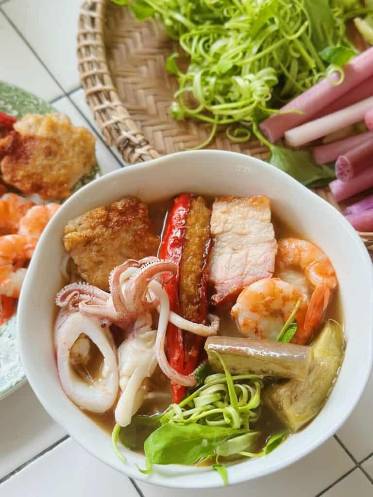 Bún Mắm Miền Tây (Vietnamese Fermented Fish Noodle Soup)