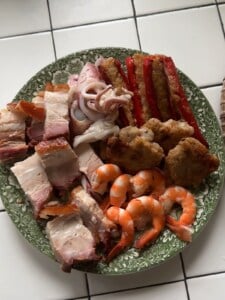 Authentic Bún Mắm | Vietnamese Fermented Fish Noodle Soup Protein choices for Bun Mam.