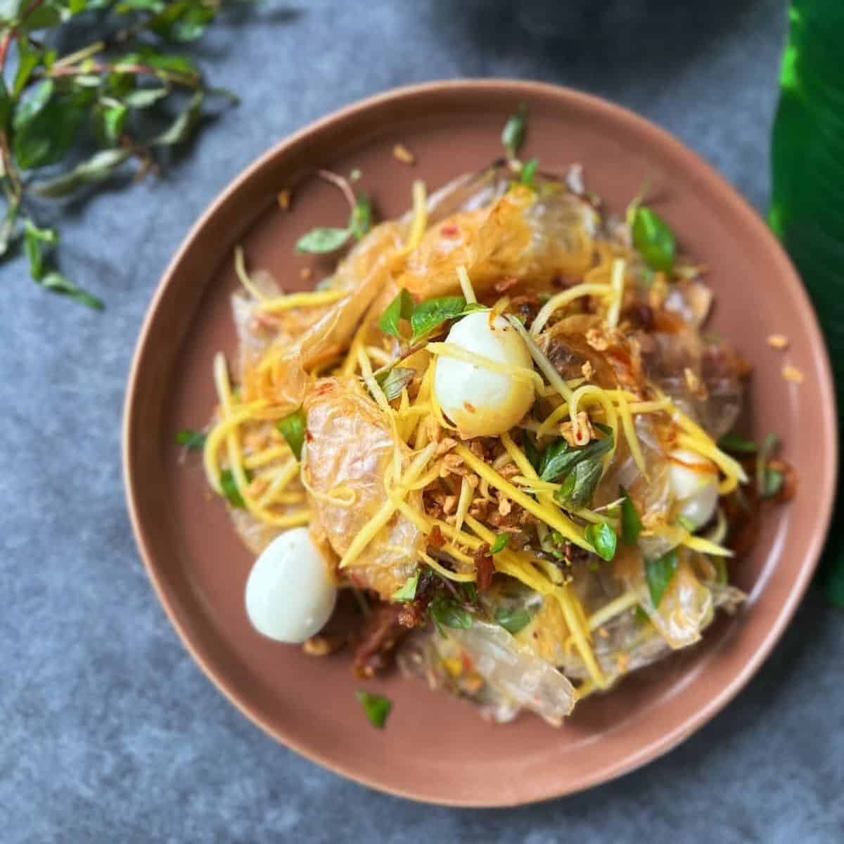 Bánh Tráng Trộn (Vietnamese rice paper salad)