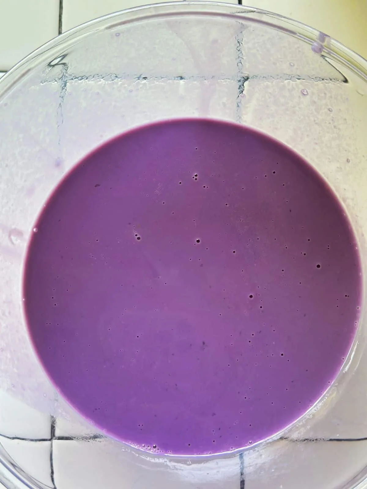 Ube Leche Flan (With Whole Eggs) Ube Flan Mixture