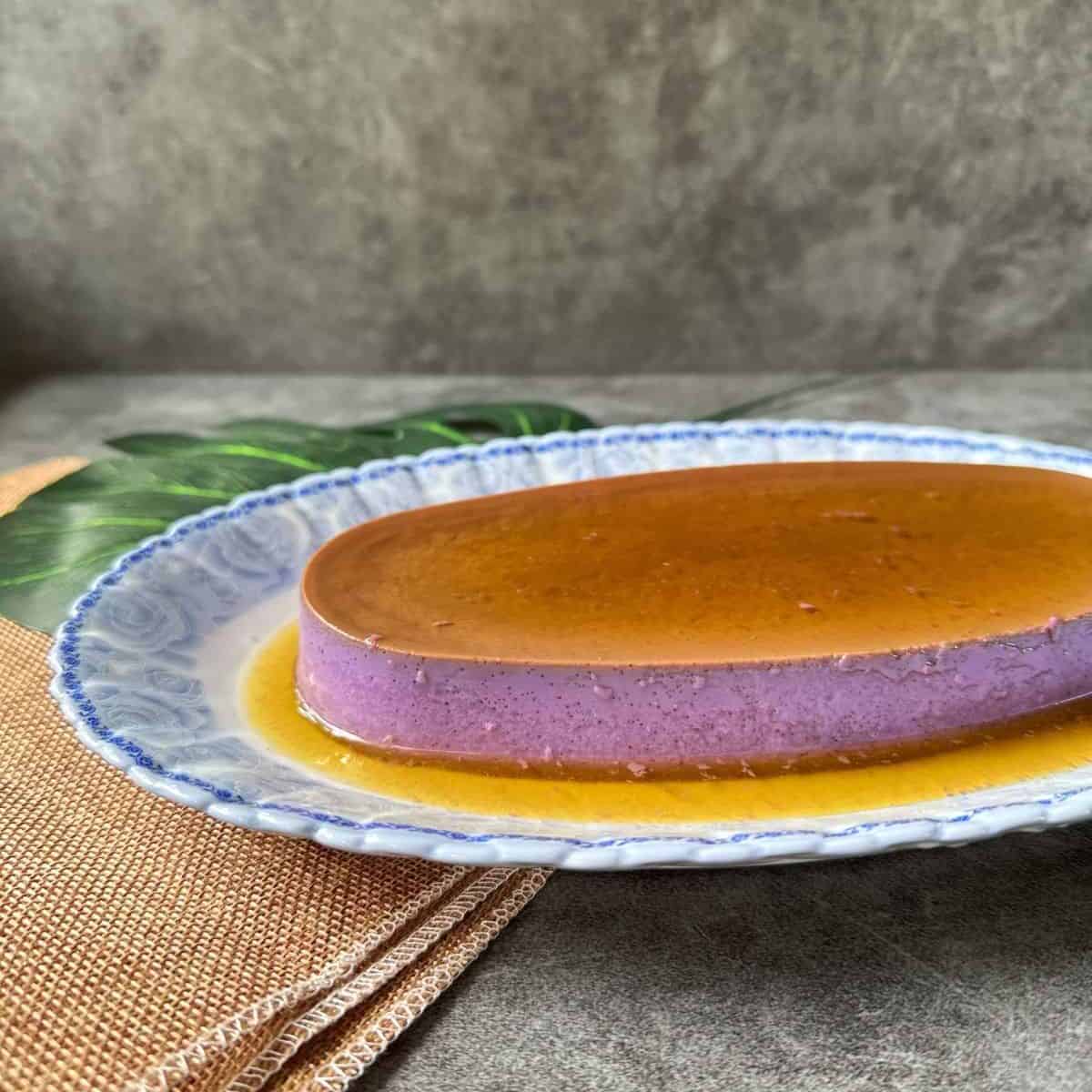 Ube Leche Flan