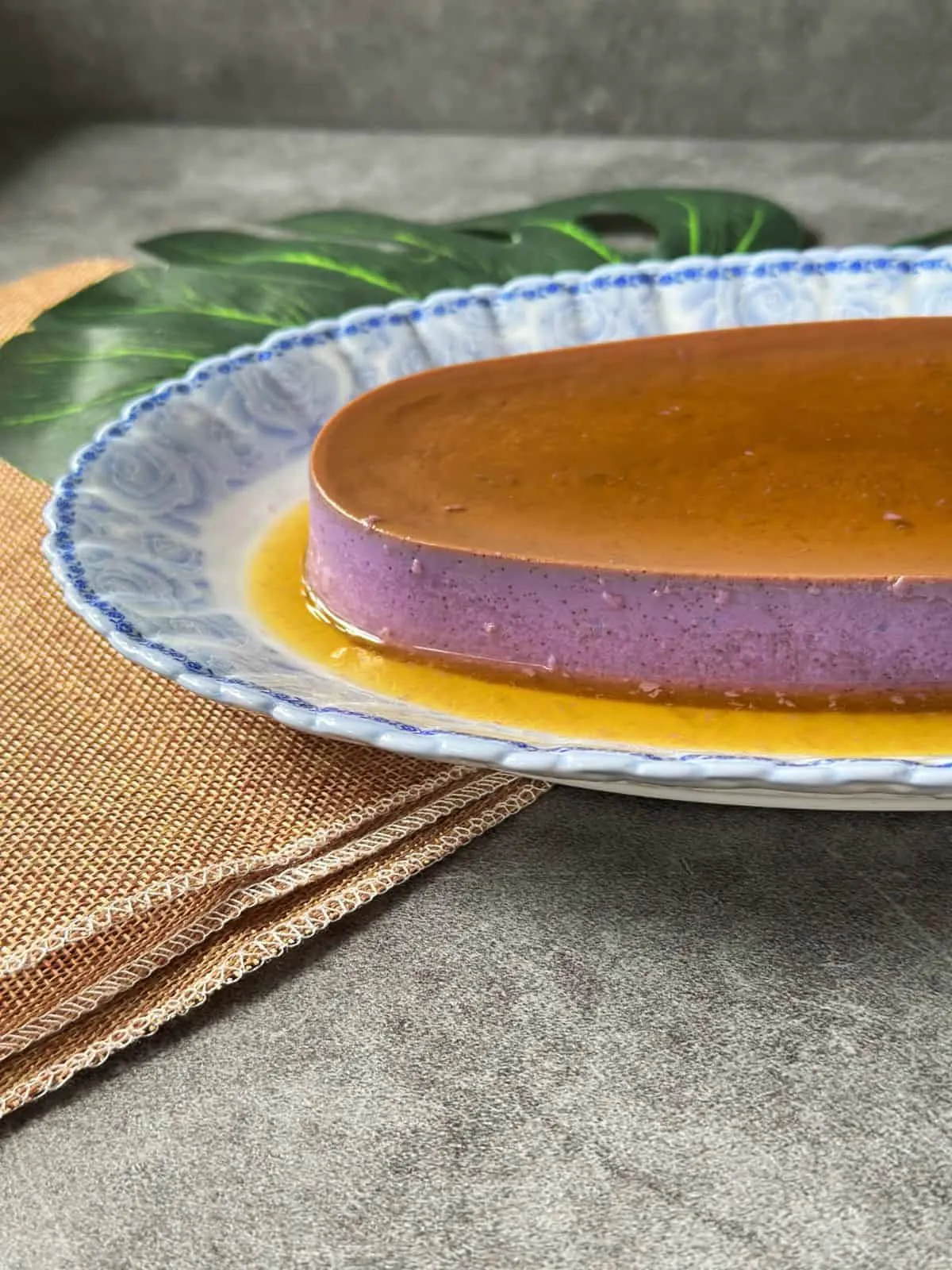 Ube Leche Flan (With Whole Eggs) Ube Leche Flan