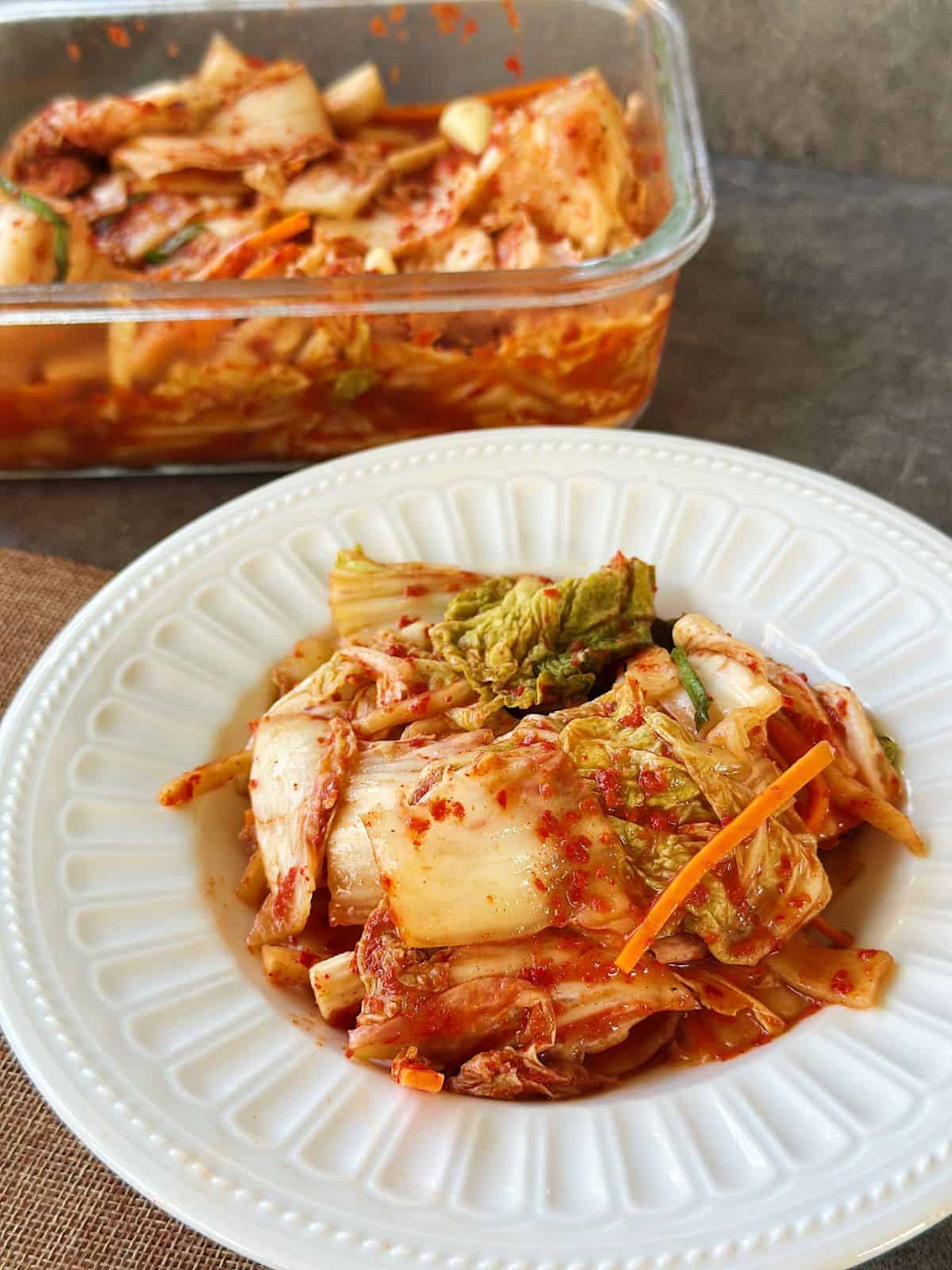 Einfaches Koreanisches Kimchi (Baechu Kimchi) Koreanisches Kimchi (Baechu Kimchi)