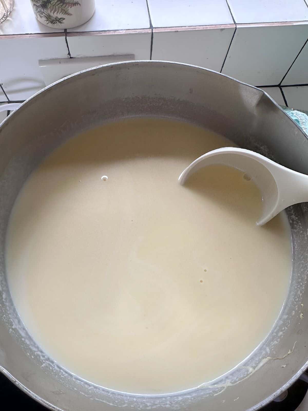 Corn Milk (Vietnamese Sữa Bắp) Smooth, creamy homemade Vietnamese corn milk (Sữa Bắp) in a pot – easy recipe instructions.